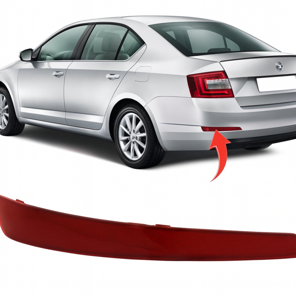 5E5945105 REFLEKTÖR ARKA TAMPON SOL OCTAVİA 2013-2017