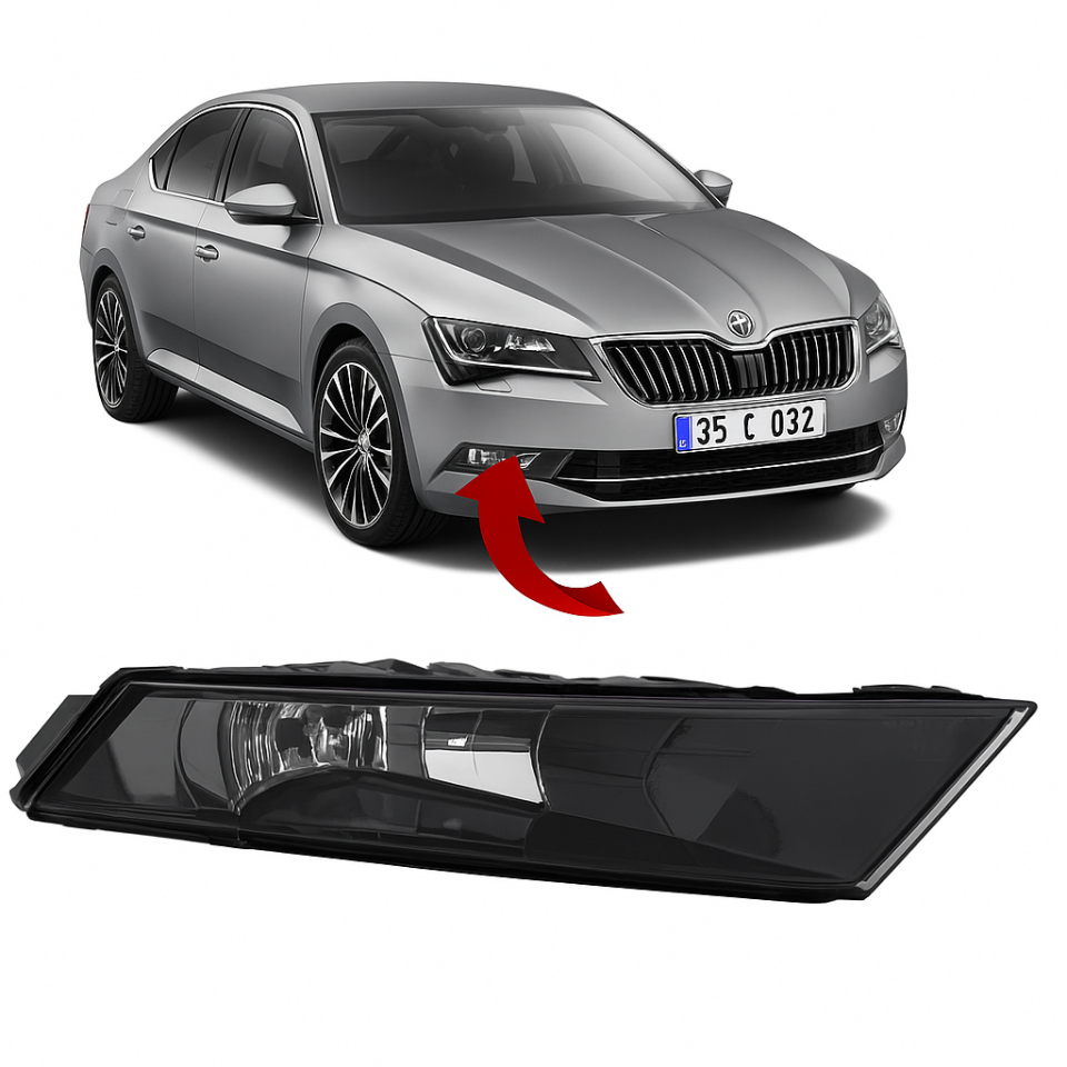 3V0941700A SİS FARI SAG SUPERB 15-18