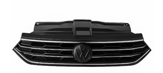 2GA853651R RYP ÖN PANJUR ÜÇ KROM ÇİZGİLİ SATEN SİYAH HİGHLİNE T-ROC 2018-2024