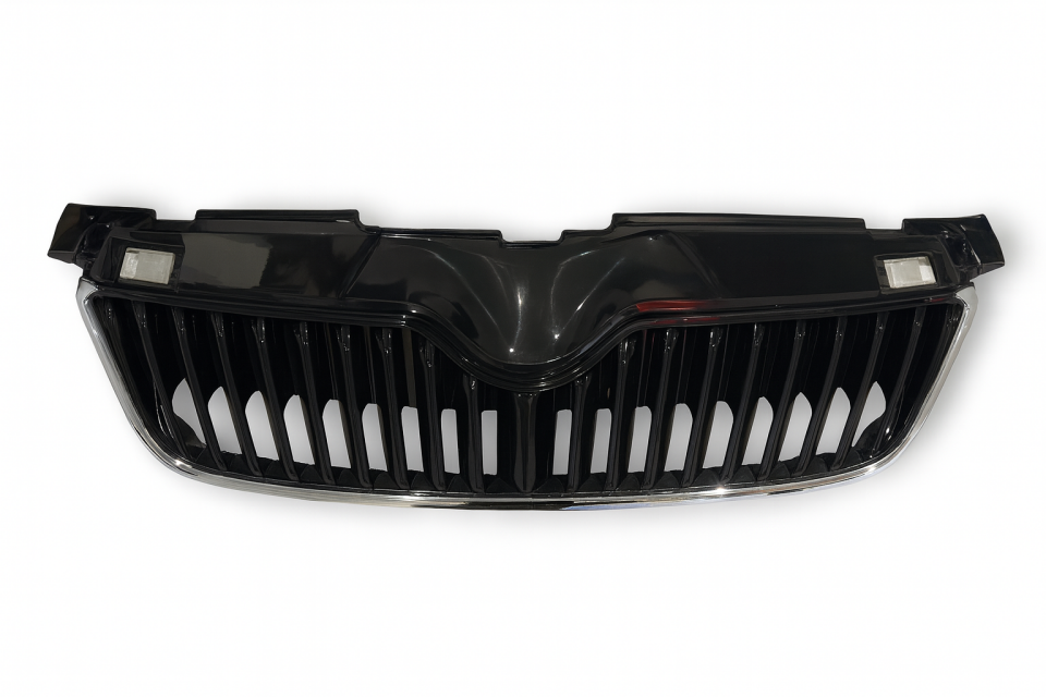 5J0853668C 9B9/5J0853607A 2ZZ ÖN PANJUR KROM ÇERCEVE ÜST PLASTİK BİRLİKTE SATEN SİYAH  FABİA 2011-2015