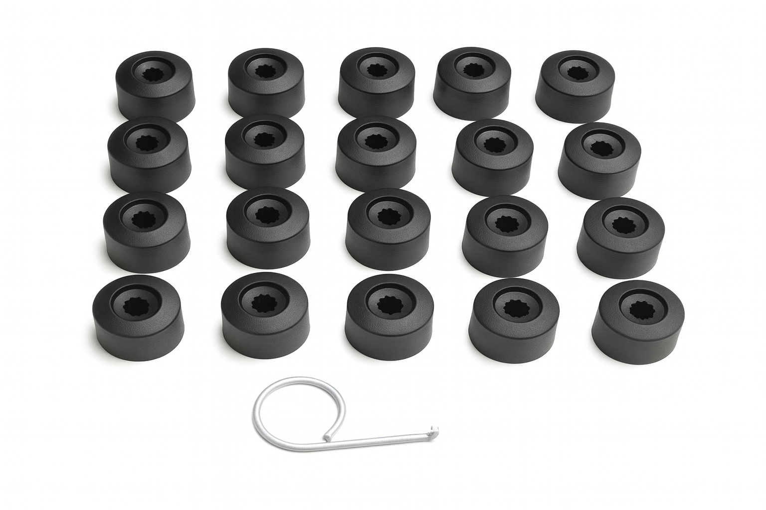 6J0601173B BİJON KAPAK SETİ SİYAH 16 NORMAL +4 ŞİFRELİ SEAT VE AUDİ