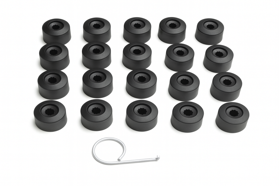 6J0601173B BİJON KAPAK SETİ SİYAH 16 NORMAL +4 ŞİFRELİ SEAT VE AUDİ