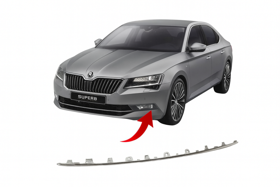 3V0853551C 2ZZ ORTA IZGARA KROMU SUPERB 2020 ve Üzeri